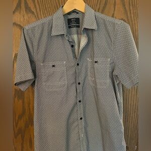 1901 Men's Navy Blue Striped Shirt